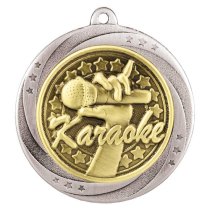 Superstar Karaoke Medal | Silver | 60mm