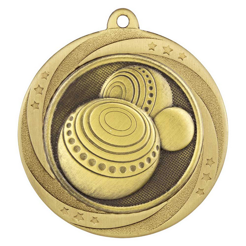 Superstar Lawn Bowls Medal | Gold | 60mm