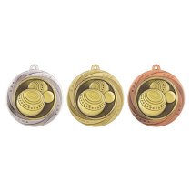 Superstar Lawn Bowls Medal | Silver | 60mm