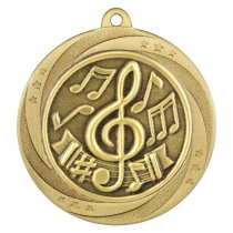 Superstar Music Medal | Gold | 60mm
