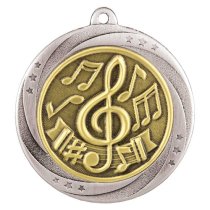 Superstar Music Medal | Silver | 60mm