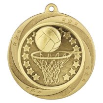 Superstar Netball Medal | Gold | 60mm