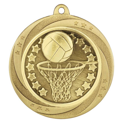 Superstar Netball Medal | Gold | 60mm