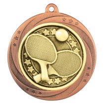 Superstar Table Tennis Medal | Bronze | 60mm