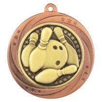 Superstar Ten Pin Bowling Medal | Bronze | 60mm