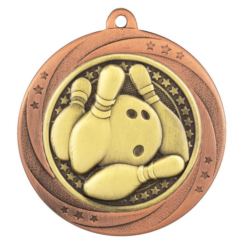 Superstar Ten Pin Bowling Medal | Bronze | 60mm