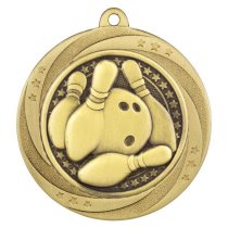 Superstar Ten Pin Bowling Medal | Gold | 60mm