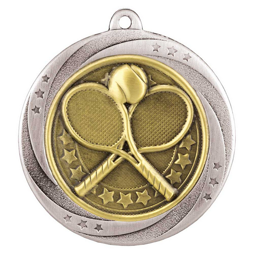 Superstar Tennis Medal | Silver | 60mm