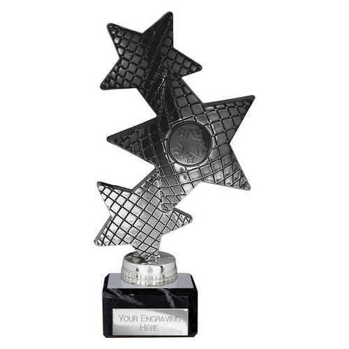 Trinity Star Multisport Trophy | Black & Silver | 195mm