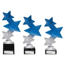 Trinity Star Multisport Trophy | Blue & Silver | 215mm