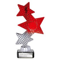 Trinity Star Multisport Trophy | Red & Silver | 185mm
