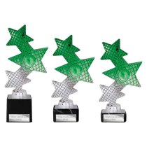 Trinity Star Multisport Trophy | Green & Silver | 215mm