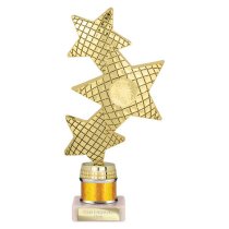 Trinity Star Tube Trophy | Gold | 215mm