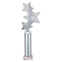 Trinity Star Tube Trophy | Silver | 340mm