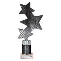 Trinity Star Tube Trophy | Black & Silver | 240mm
