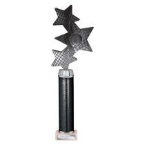 Trinity Star Tube Trophy | Black & Silver | 365mm