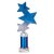 Trinity Star Tube Trophy | Blue & Silver | 265mm - TR25599C