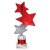 Trinity Star Tube Trophy | Red & Silver | 215mm - TR25600A