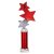Trinity Star Tube Trophy | Red & Silver | 315mm - TR25600E