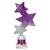 Trinity Star Tube Trophy | Purple & Silver | 215mm - TR25601A
