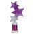 Trinity Star Tube Trophy | Purple & Silver | 240mm - TR25601B