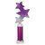 Trinity Star Tube Trophy | Purple & Silver | 315mm - TR25601E