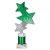 Trinity Star Tube Trophy | Green & Silver | 240mm - TR25603B