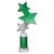 Trinity Star Tube Trophy | Green & Silver | 265mm - TR25603C