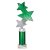 Trinity Star Tube Trophy | Green & Silver | 290mm - TR25603D