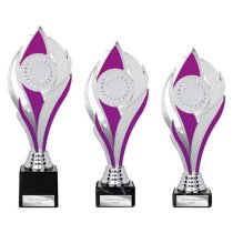 Volcano Trophy | Silver & Purple | 260mm