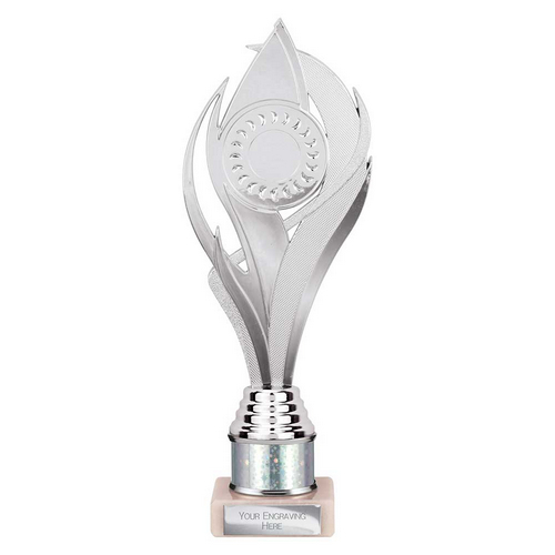 Volcano Tube Trophy | Silver | 260mm