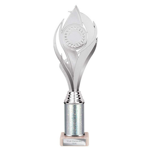Volcano Tube Trophy | Silver | 310mm
