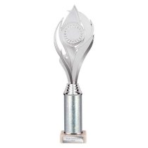 Volcano Tube Trophy | Silver | 335mm