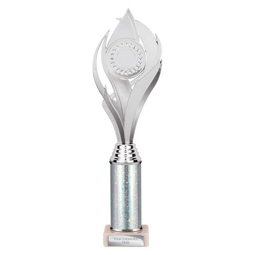Volcano Tube Trophy | Silver | 335mm
