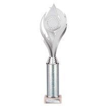 Volcano Tube Trophy | Silver | 360mm