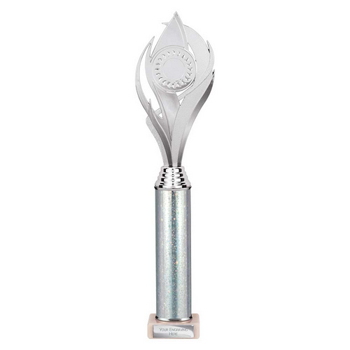 Volcano Tube Trophy | Silver | 410mm