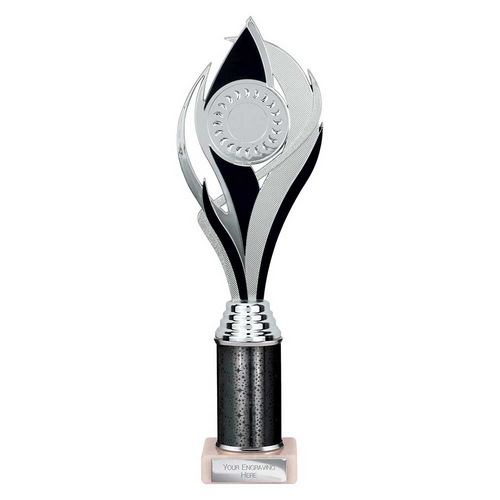 Volcano Tube Trophy | Black & Silver | 310mm