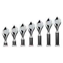 Volcano Tube Trophy | Black & Silver | 335mm
