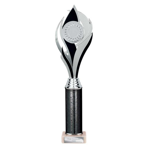 Volcano Tube Trophy | Black & Silver | 360mm