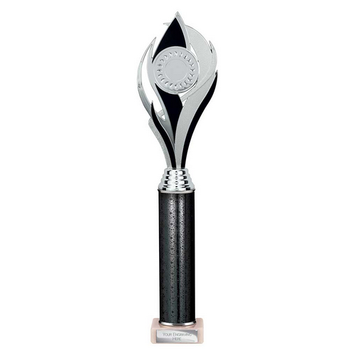 Volcano Tube Trophy | Black & Silver | 410mm