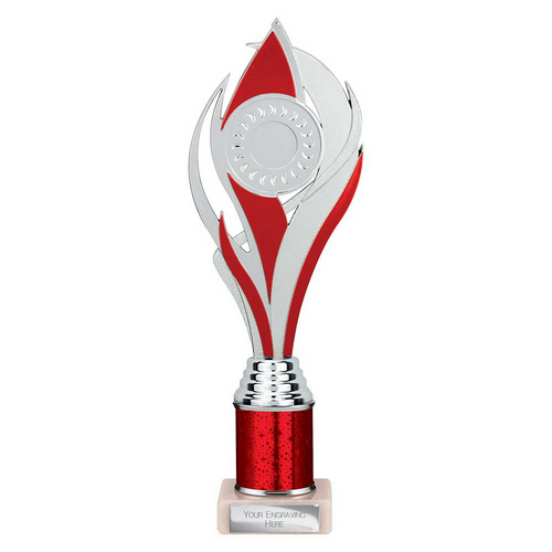 Volcano Tube Trophy | Red & Silver | 285mm