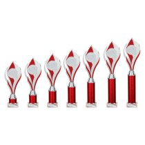 Volcano Tube Trophy | Red & Silver | 285mm