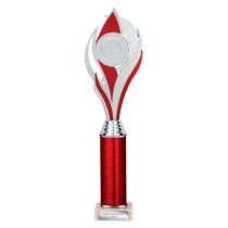 Volcano Tube Trophy | Red & Silver | 360mm
