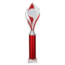 Volcano Tube Trophy | Red & Silver | 410mm