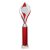 Volcano Tube Trophy | Red & Silver | 410mm - TR25580G