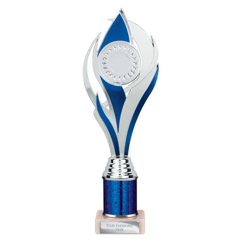 Volcano Tube Trophy | Blue & Silver | 285mm