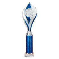 Volcano Tube Trophy | Blue & Silver | 360mm