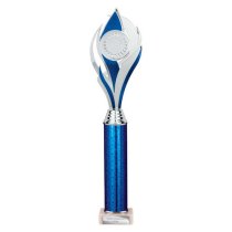 Volcano Tube Trophy | Blue & Silver | 410mm
