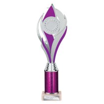 Volcano Tube Trophy | Purple & Silver | 310mm