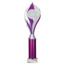 Volcano Tube Trophy | Purple & Silver | 360mm